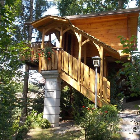 Baumhaus Wolfshoehle Fischach Exteriör bild
