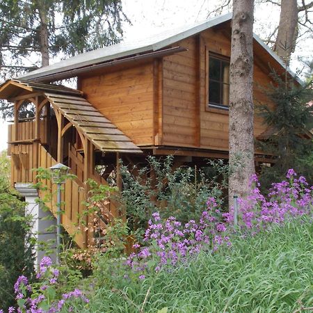 Baumhaus Wolfshoehle Fischach Exteriör bild